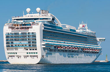 Image of Cruise Liner at Sea